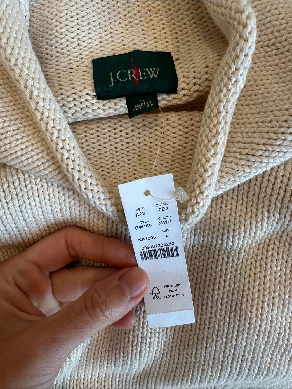 NWT J. Crew 1988 Rollneck Sweater | 100% cotton